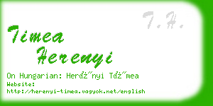 timea herenyi business card